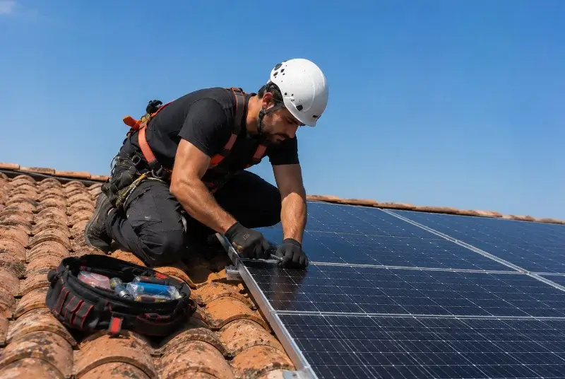 Maintenance et monitoring de panneaux solaires à Bénéjacq
