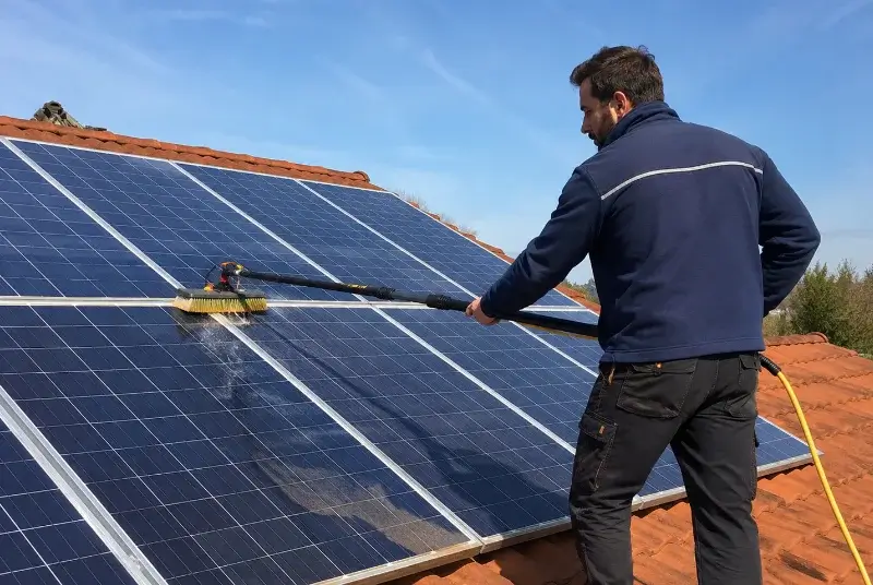 Nettoyage et entretien de panneaux solaires à Bénéjacq